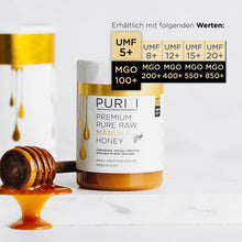 Lade das Bild in den Galerie-Viewer, PURITI Manuka-Honig MGO 100+ 500g aus Neuseeland