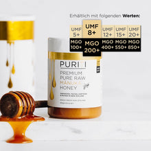 Lade das Bild in den Galerie-Viewer, PURITI Manuka-Honig MGO 200+ 250g aus Neuseeland