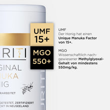 Lade das Bild in den Galerie-Viewer, PURITI Manuka-Honig MGO 550+ 250g aus Neuseeland