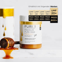 Lade das Bild in den Galerie-Viewer, PURITI Manuka-Honig MGO 850+ 120g aus Neuseeland